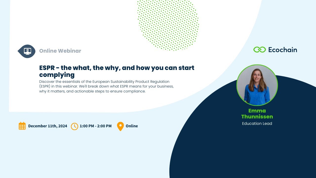 ESPR - The What, The Why & How You Can Start Complying