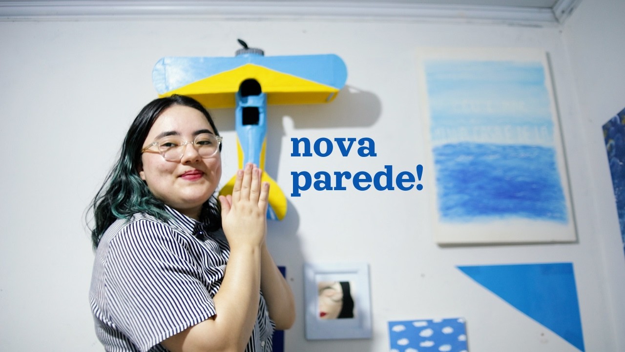 transformando a parede do meu escritório/estúdio criativo