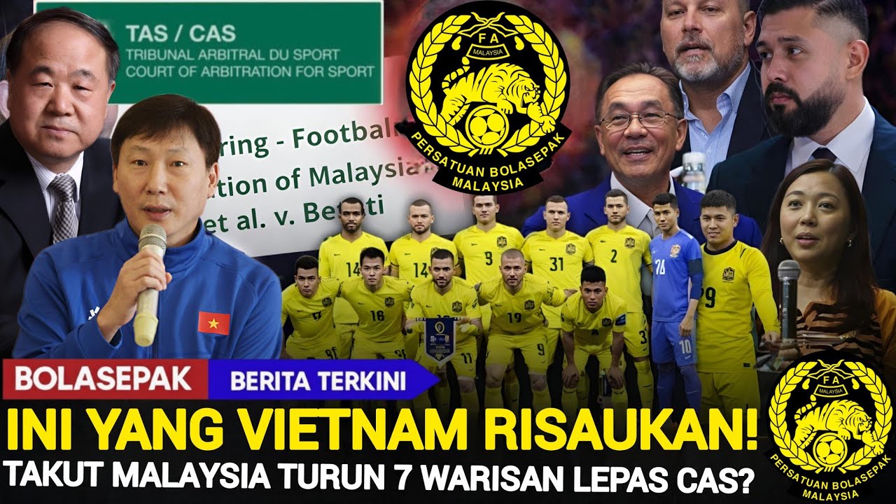 Media Vietnam Panik! Takut Tujuh Pemain Warisan Malaysia Lepas Rayuan CAS?