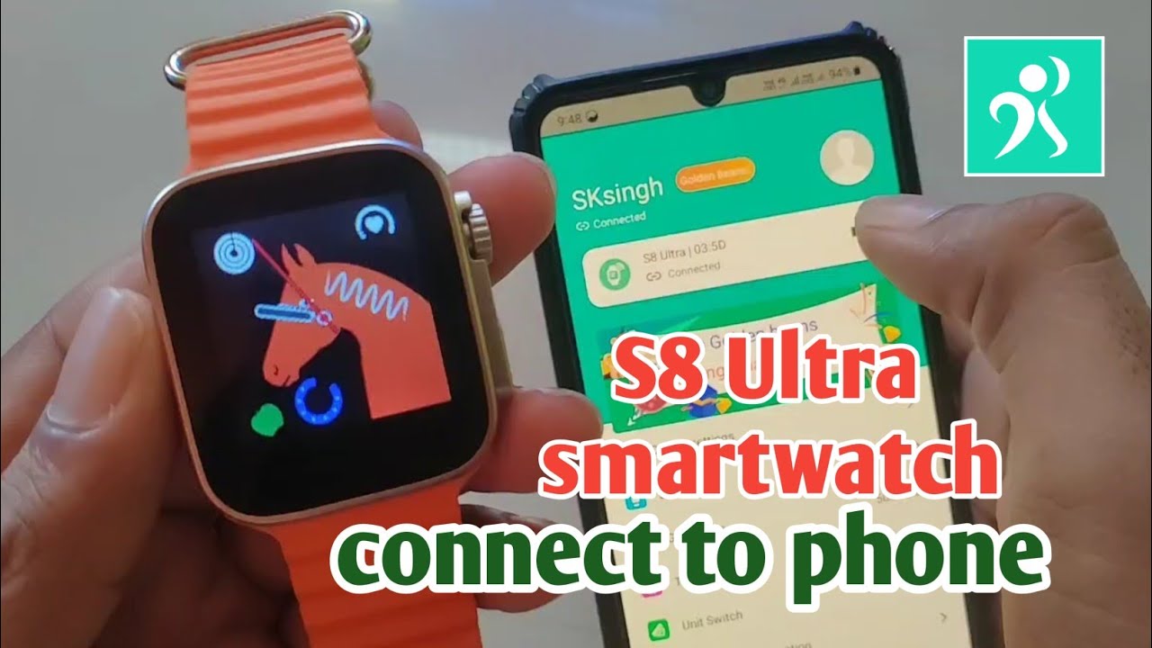 s8 ultra smart watch connect kaise kare|s8 ultra smart watch bluetooth connect