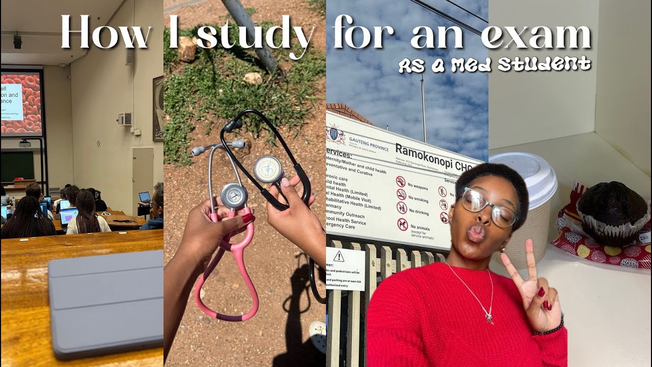 How I study for an exam as a med student at WITS University | study techniques, balancing workload