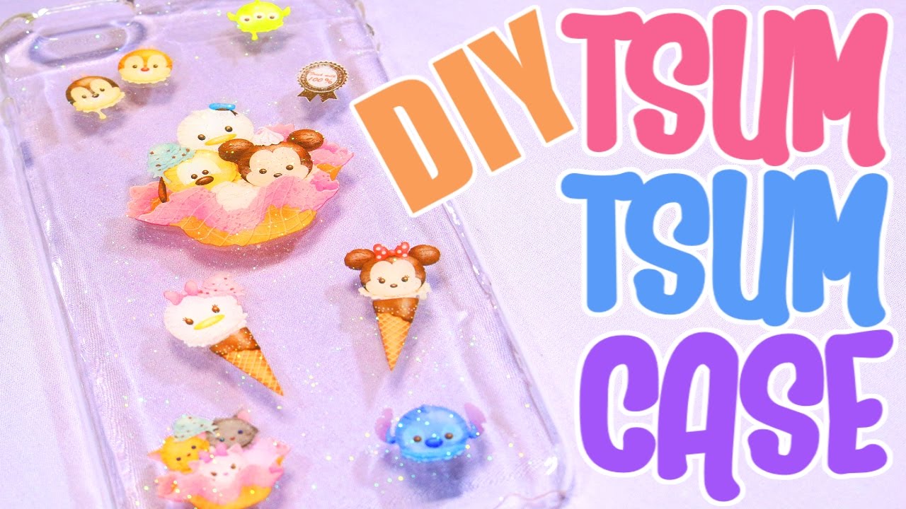 DIY UV Resin Tsum Tsum iPhone Case Tutorial! [SUPER EASY!]