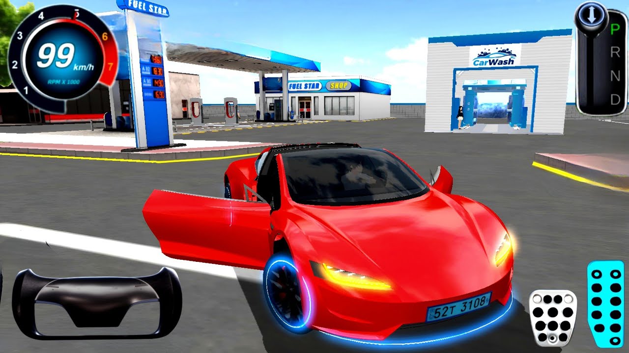 New Tesla Model X in Charging Station - 3D Driving Class - Android Gameplay