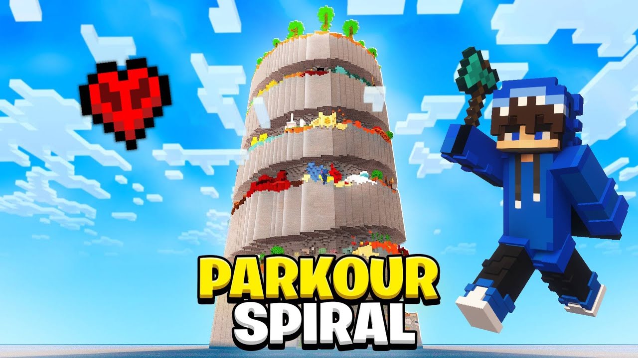 HO COMPLETATO IL PARKOUR A SPIRARE PIU' LUNGO DI MINECRAFT! #minecraft