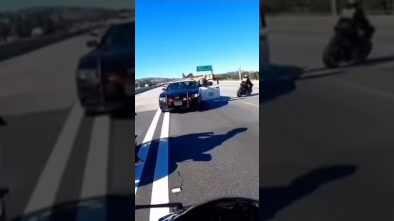 Big Biker Group Run From State Troopers | @archurrito on IG #motorcycle #bikelife #cop
