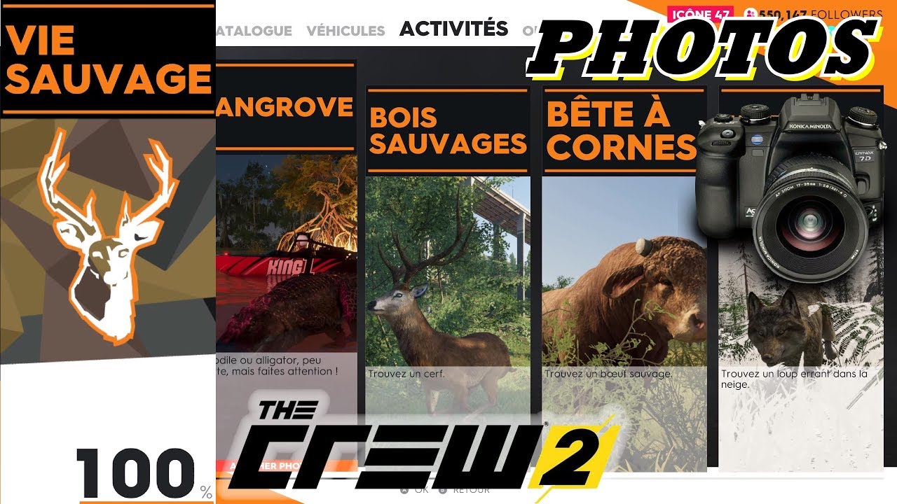 THE CREW 2: Toutes Les Photos Album VIE SAUVAGE - Localisation / Position