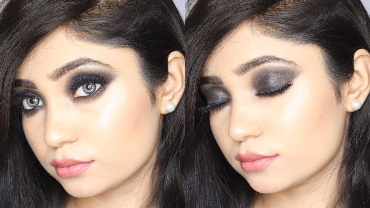 SMOKEY EYES AND NUDE LIPS MAKEUP #SMOKEYEYES #NUDELIPS