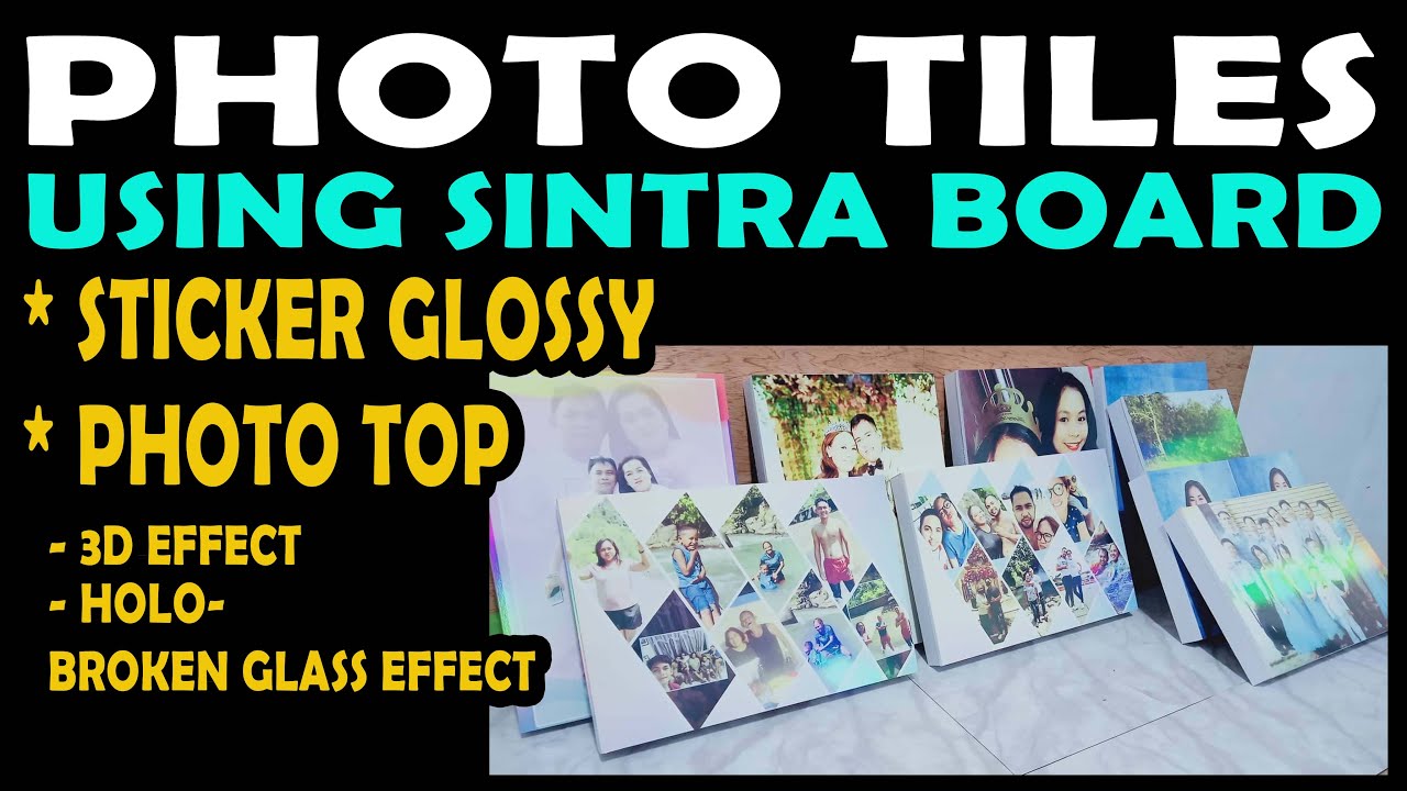 Photo Tiles 3D using Sintra Board