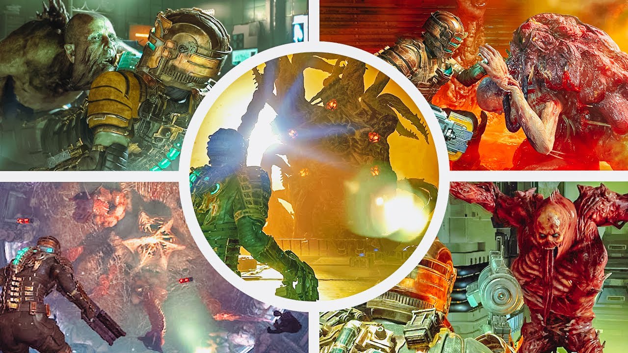 Dead Space Remake - All Enemies, Bosses and Ending