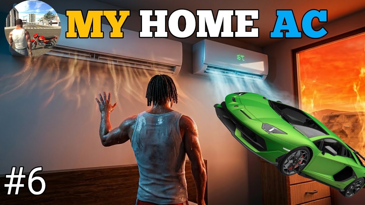 My home AC problem but problem solved! 😡🥶 (Indian bike driving 3D) mission #6
