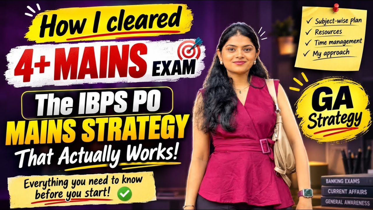 The IBPS PO mains Strategy That Actually Works! | IBPS PO 2026 | Pournima Bhalerao.