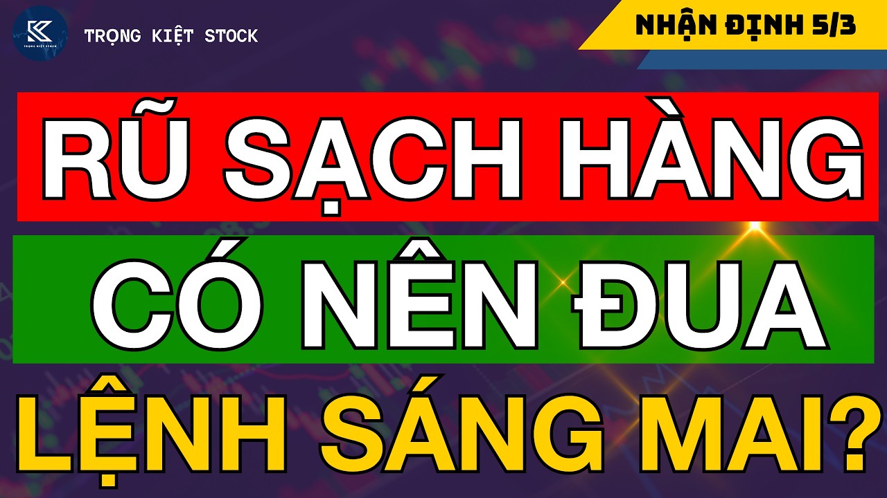 🔴 CHỨNG KHOÁN HÔM NAY | RŨ SẠCH HÀNG - MẤT HÀNG CÓ NÊN ĐUA LỆNH PHIÊN MAI?