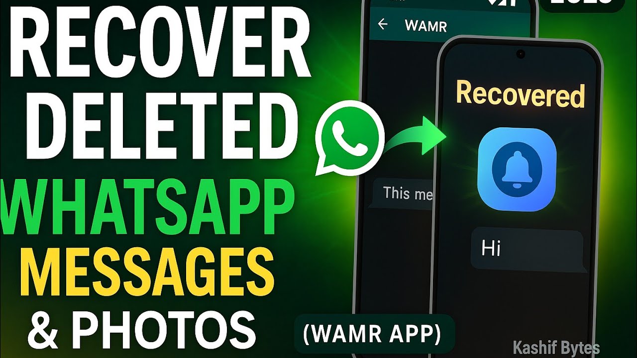 How to Recover Whatsapp photos and videos - Recover deleted chat on Whatsapp without backup