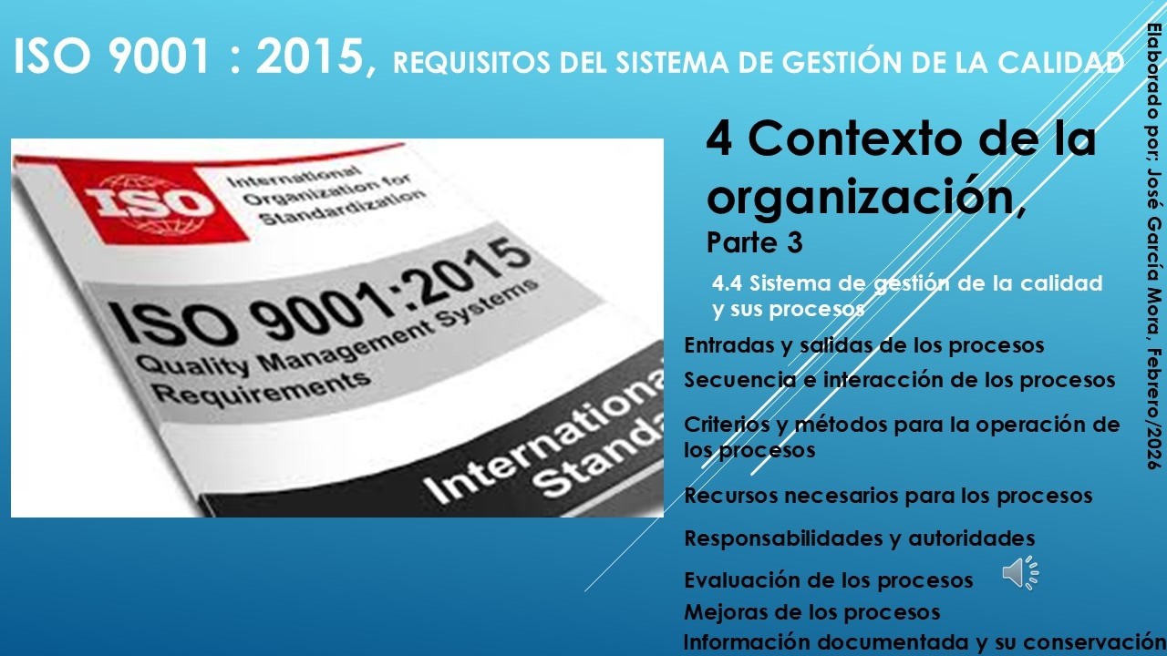 4. CONTEXTO DE LA ORGANIZACIÓN, PARTE 3, SGC ISO 9001 2015, V42-SG