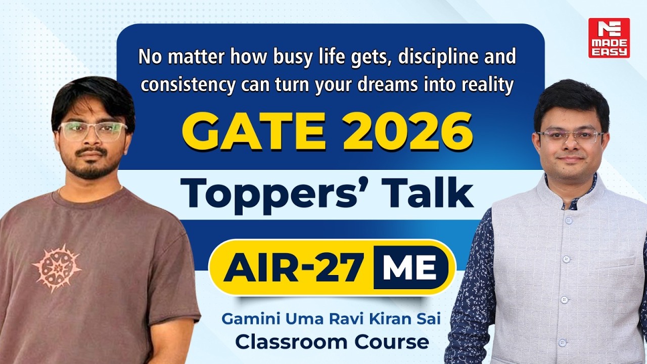 How He Cracked GATE 2026 with Job | AIR 27 Mechanical Strategy & Real Journey!