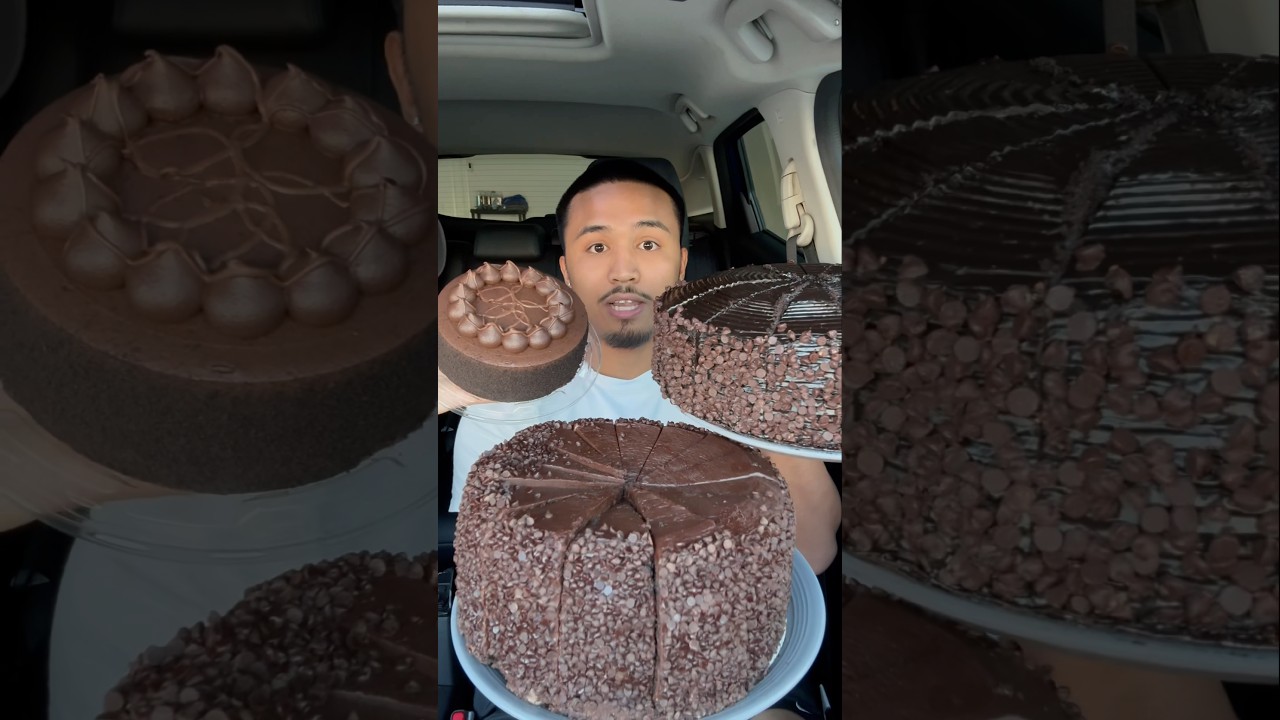 Trying CHOCOLATE CAKE🎂 #shorts