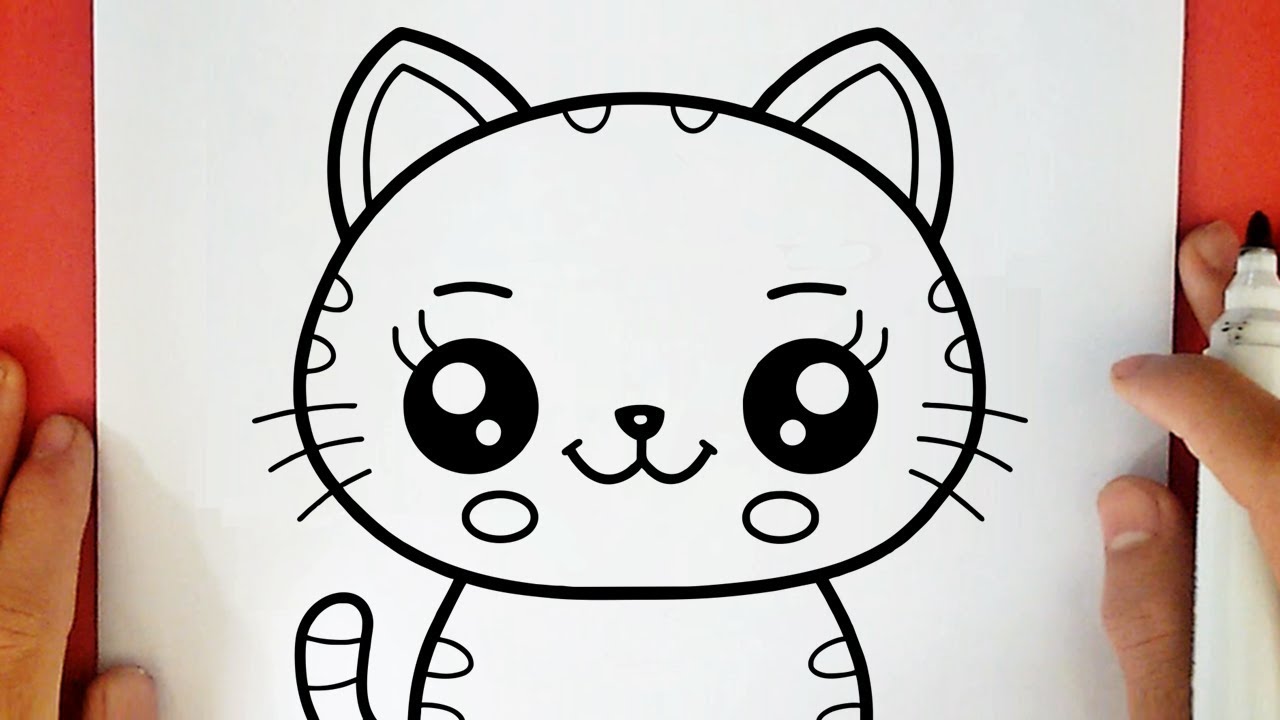COME DISEGNARE UN GATTINO KAWAII