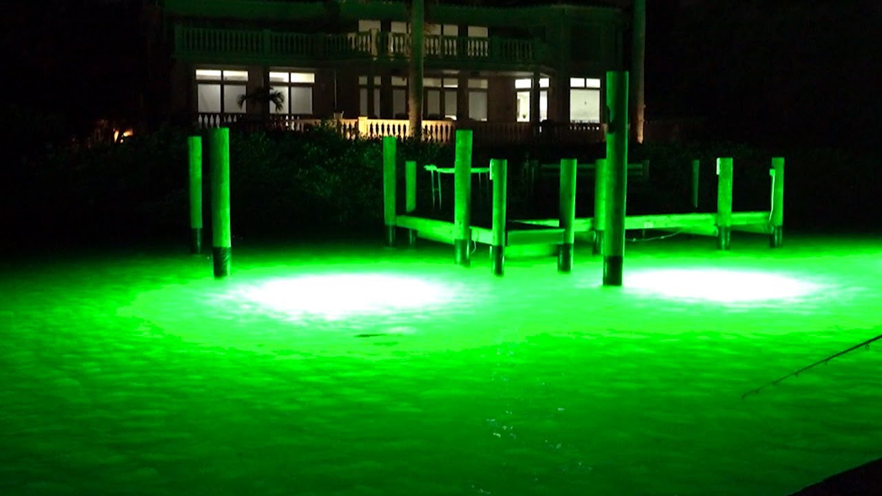 Fishing GREEN Dock Lights for Snook