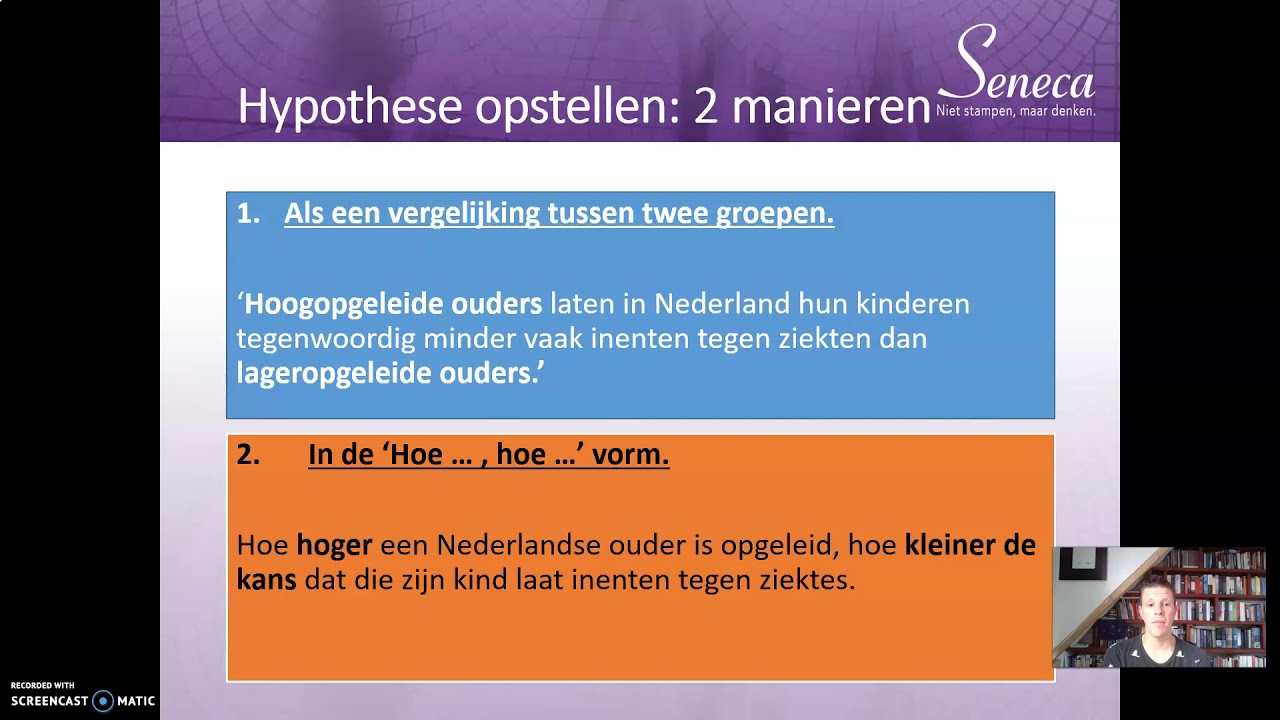 Hypotheses en conceptuele modellen
