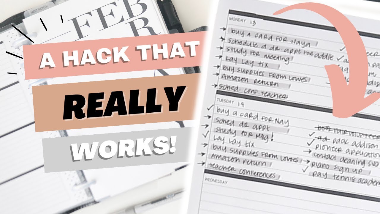 Crazy Simple DIY Planner Hack For Chronic Planner Abandoners