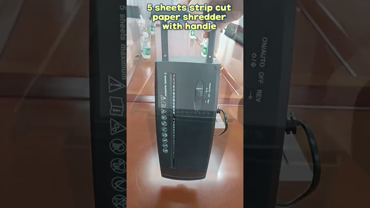 5 sheet strip cut paper shredder 