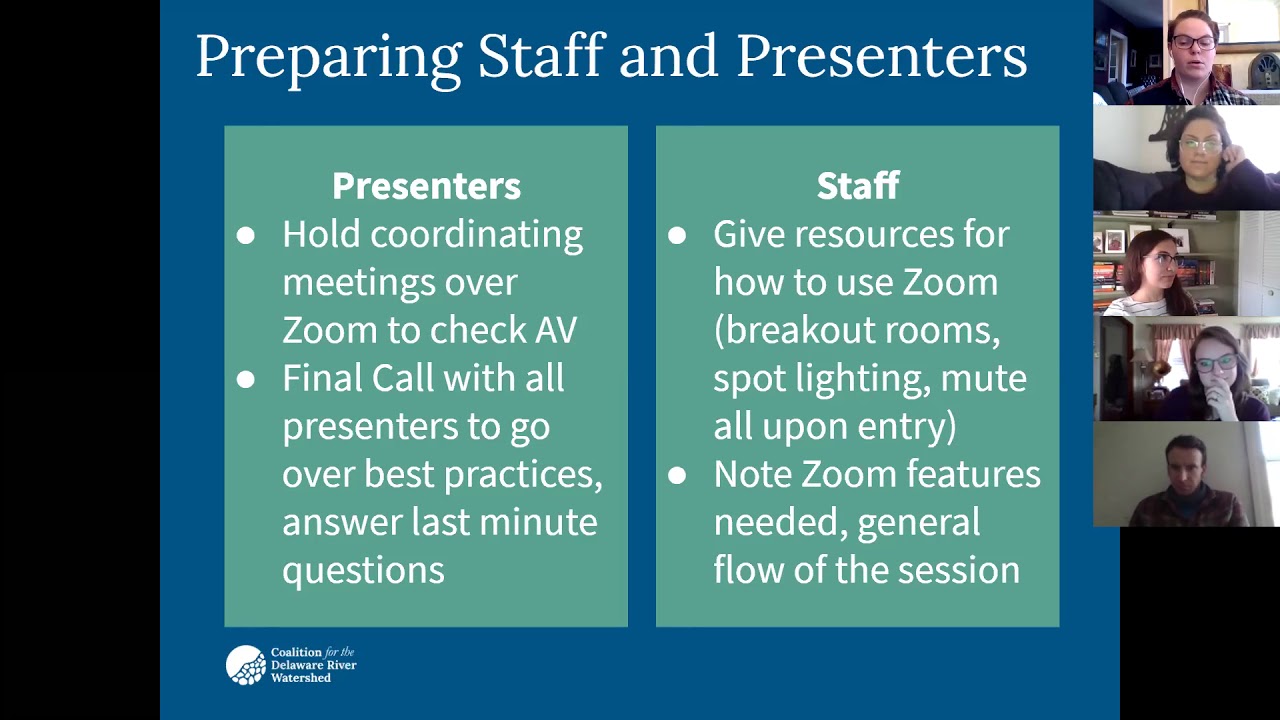 Best Practices for Virtual Events | Coalition for the Delaware River Watershed
