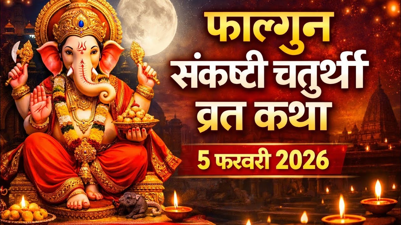 5 फरवरी 2026 संकष्टी चतुर्थी व्रत कथा | sankashti Chaturthi Vrat katha | falgun Ganesh Chaturthi 