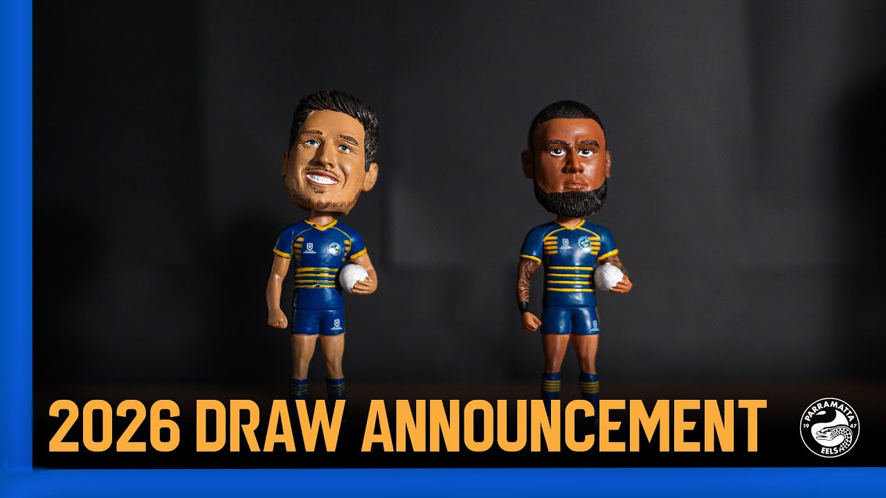Объявление о жеребьёвке лиги Parramatta Eels NRL 2026 года