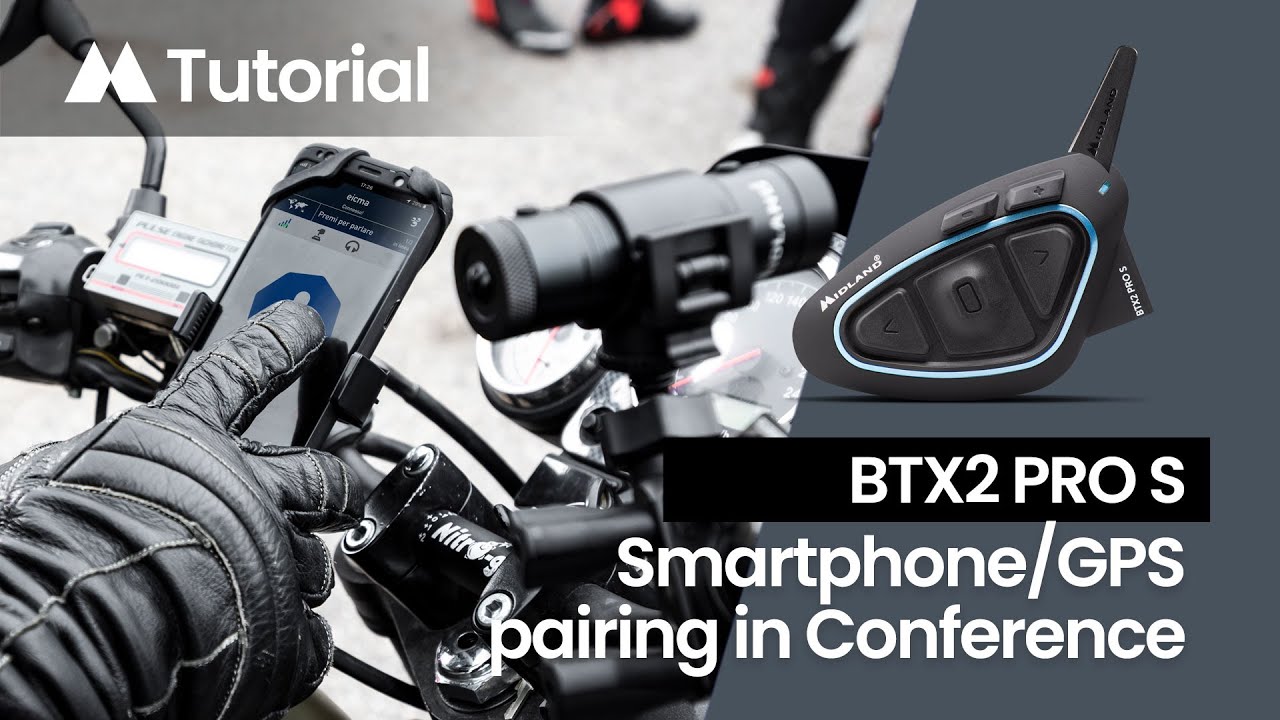 Midland Intercom_BTX2 PRO S_Come abbinare cellulare e GPS in conference mode_Smartphone-GPS Pairing