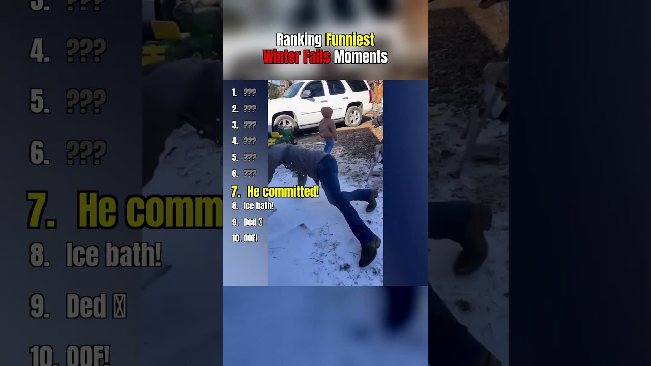 Ranking Funniest Winter Fails Moments | 
