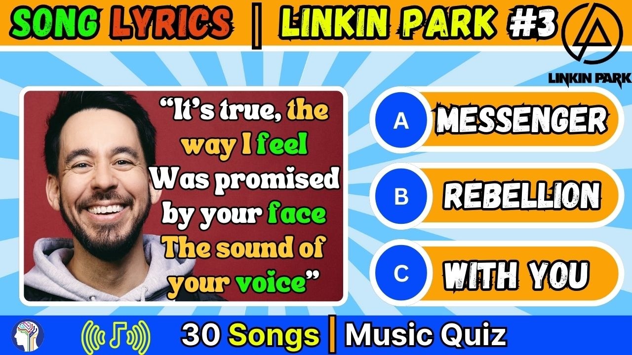 Can You Guess The Linkin Park Song From JUST ONE Lyric? | Music Quiz