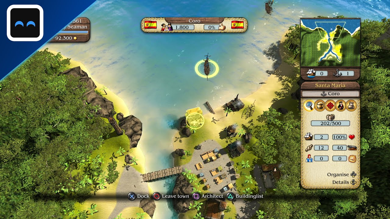 Port Royale 3 Pirates And Merchants PS3 Beginning Gameplay