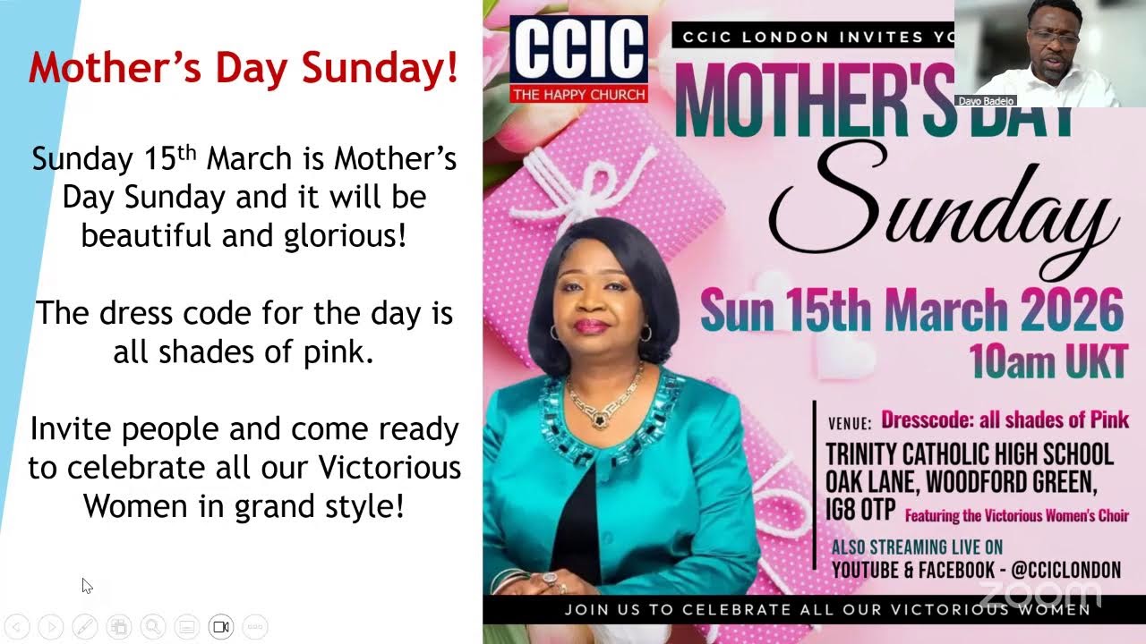 CCIC London Friday Service