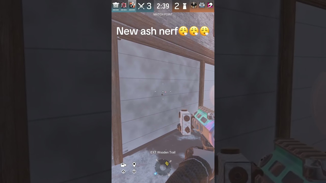 New ash nerf is crazy what you all think #console #r6 #shorts