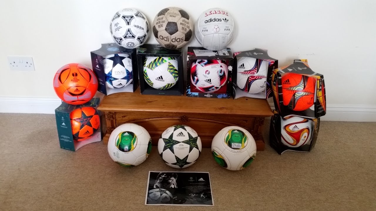 Official Match Ball Soccer Ball Collection. New 2017. Adidas Telstar, Etrusco, Match Used  Finale