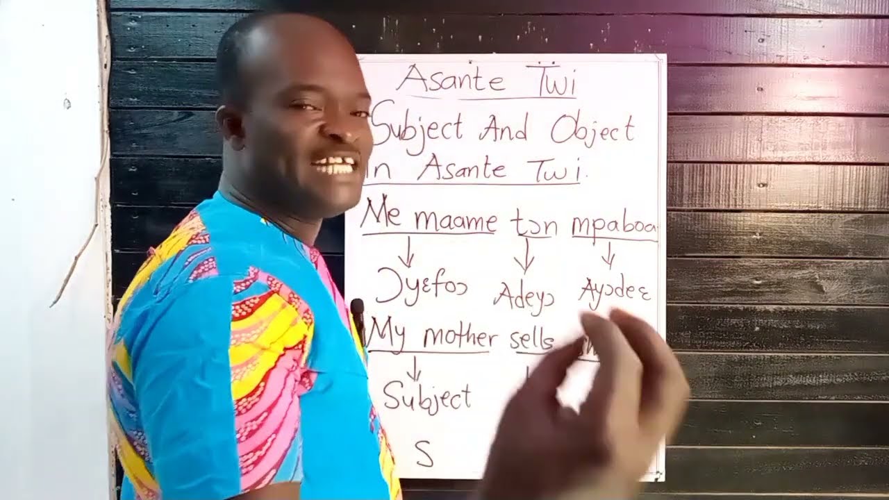 Come And Let Us Talk About Subject,Verb And Object In Asante Twi Sentences