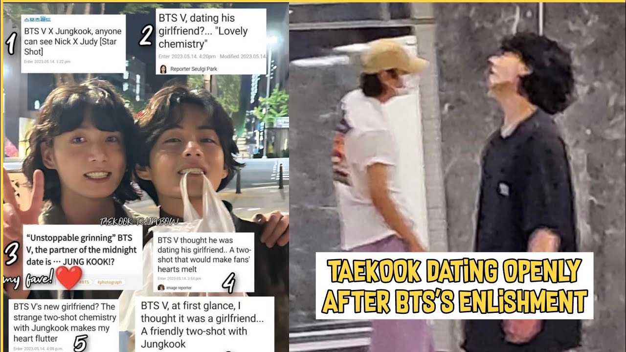 Taekook Just Started Dating More Openly Now