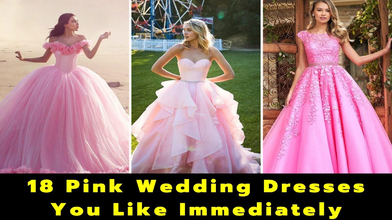 18 Pink Wedding Dresses You Like Immediately | Blush and Light Pink Wedding Dresses | Bridal Gowns