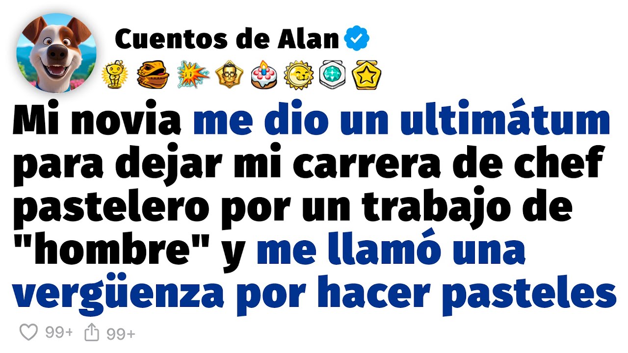 Mi novia me dio un ultimátum para dejar mi carrera de chef pastelero