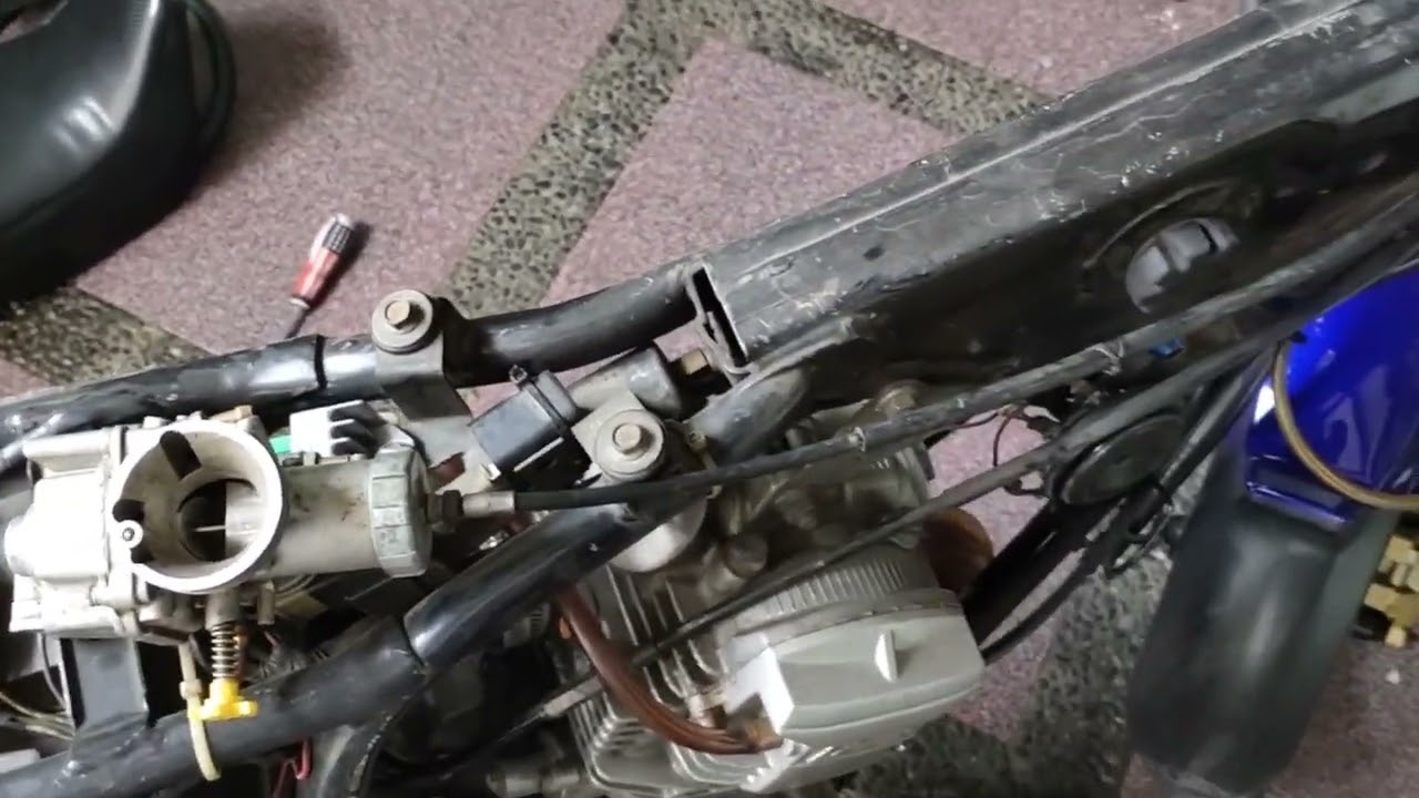 upgrade carburator scorpio dari original ke pe 28 #scorpio225 #yamahascorpioindonesia #yamahascorpio