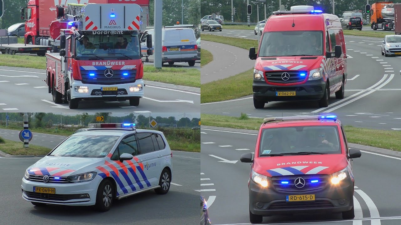 Grote dakbrand aan de Kerkstraat Bleskensgraaf - Verschillende hulpdiensten met hoge spoed onderweg!