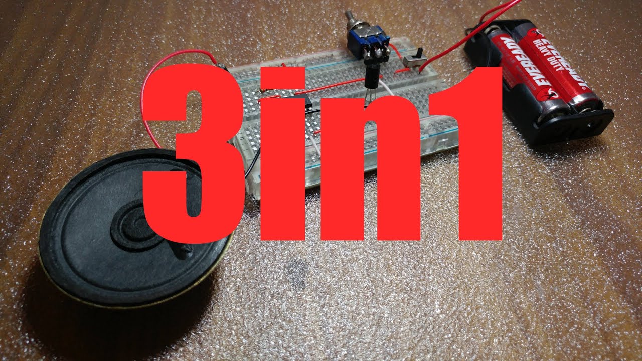 How to make  a siren circuit | UM3561 Siren sound generator