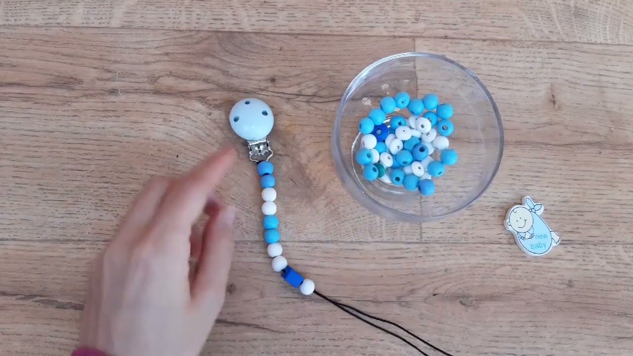 porte sucette bébé 👼 سلسلة تعليم صناعة الإكسيسوارات ⭐ الفيديو الأول