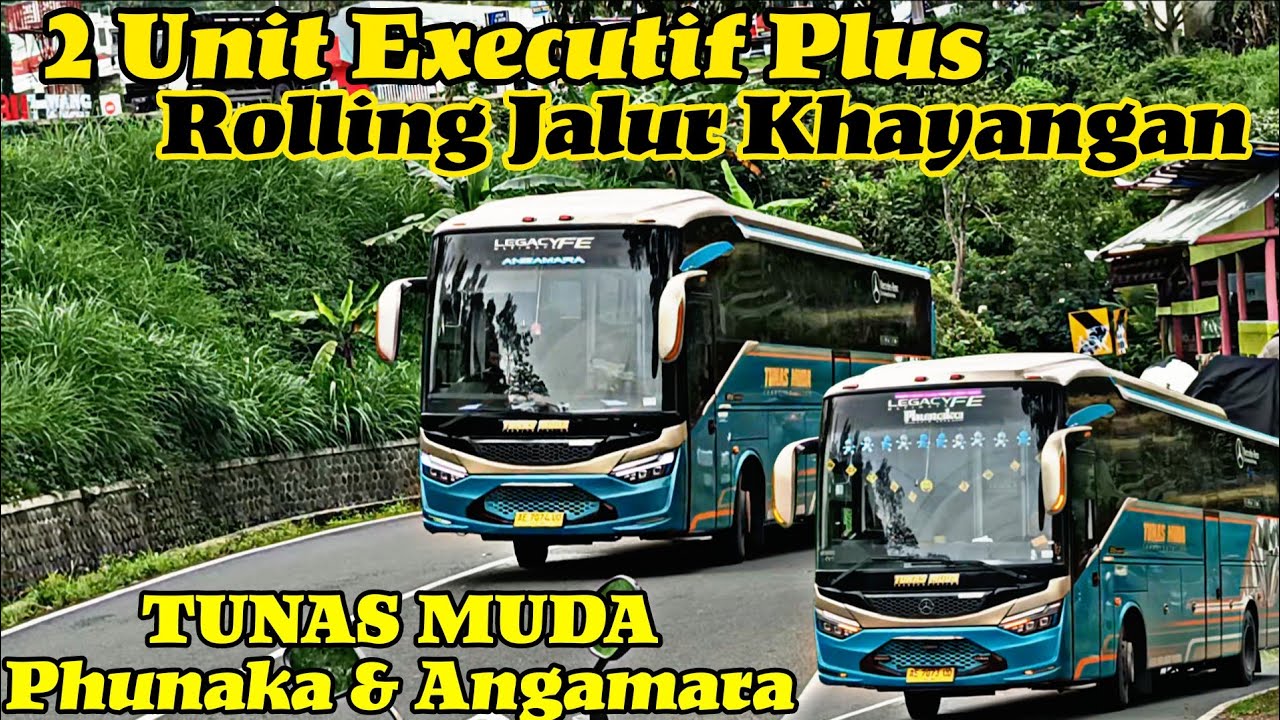 Gebrakan Sebelum Lebaran | 2 Unit Tunas Muda Executif Plus Jalan Jalur Tawangmangu