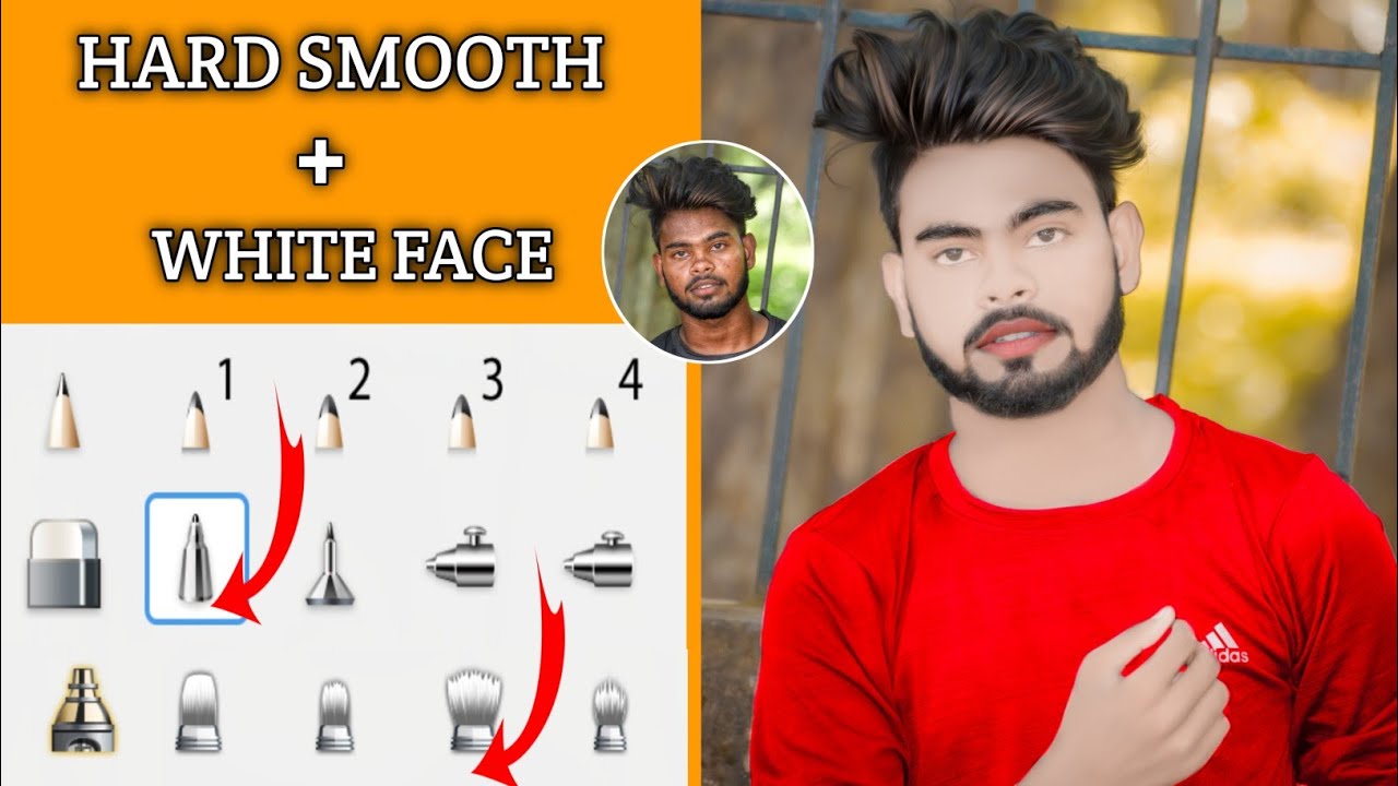 Hard Smooth + White Face Photo Editing | hard Smooth face editing | smooth skin face smooth editing