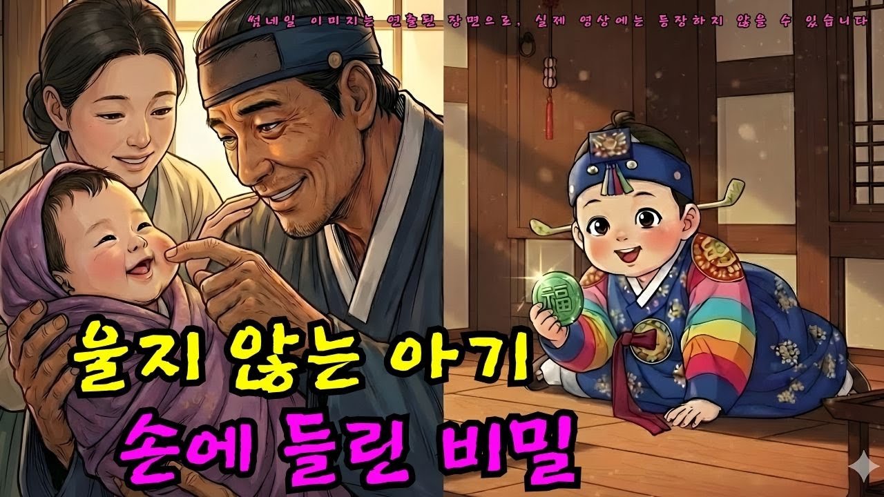 [미스터리] 10년 난임 부부에게 찾아온 '울지 않는 아이', 그 손에 들린 옥돌의 비밀 |야담·민담·전설·설화·옛날이야기·야사·오디오북