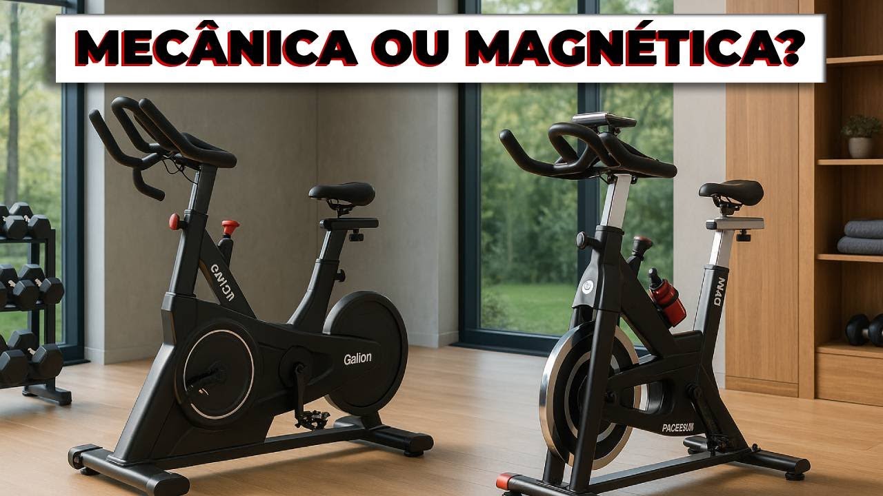 NÃO COMPRE errado! A diferença REAL entre Bike de Spinning Mecânica e Magnética [2026]