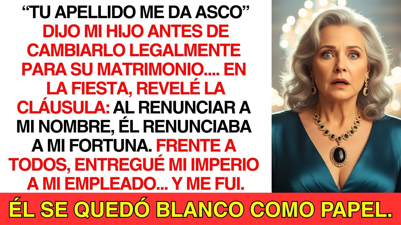 Mi Hijo Dijo “Tu Apellido Me Da Asco” Y Lo Cambió… Entonces, Ante Todos, Revelé Lo Que Perdió