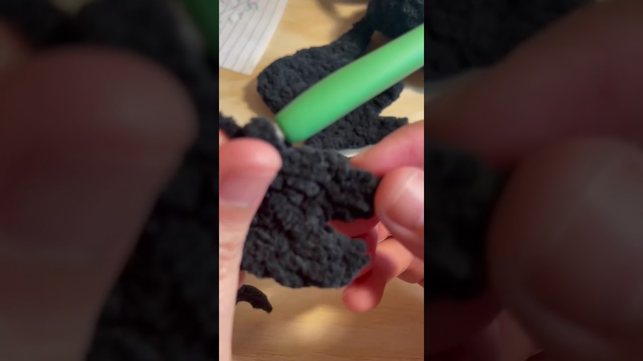 Alas a crochet de 7 cm ideal para dragones