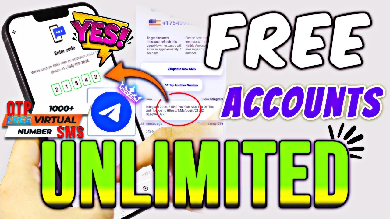 1000% Working How to Get Free Unlimited SMS Verification Codes | Virtual Phone Number for OTP, SMS